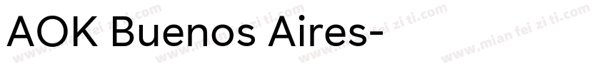 AOK Buenos Aires字体转换